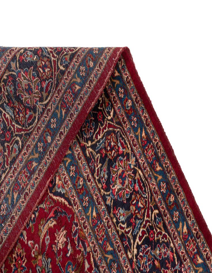 Detail image of  9' 9 x 12' 11 Kashan Wool Rug