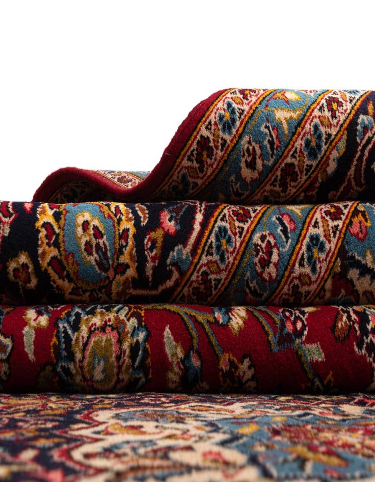 Detail image of  9' 8 x 13' 3 Kashan Wool Rug