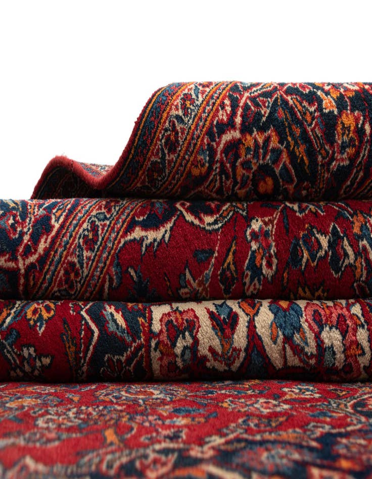 Detail image of  4' 8 x 6' 9 Kashan Wool Rug