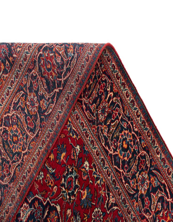 Detail image of  4' 8 x 6' 9 Kashan Wool Rug