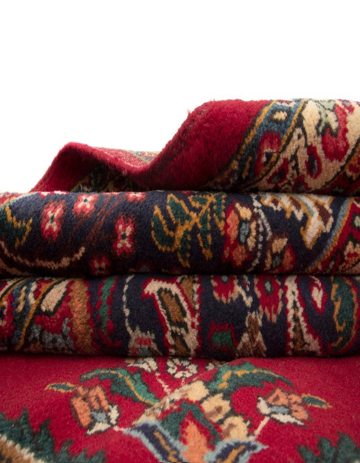 Detail image of  10' x 12' 8  Hand Knotted Kashan Persian Wool Rug