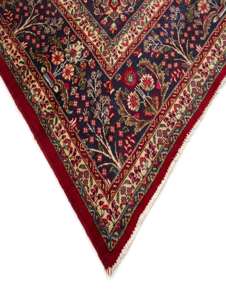 Detail image of  10' x 12' 8  Hand Knotted Kashan Persian Wool Rug