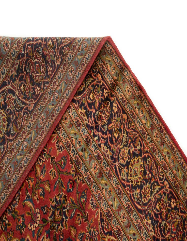 Detail image of  8' 1 x 11' 3  Hand Knotted Kashan Persian Wool Rug