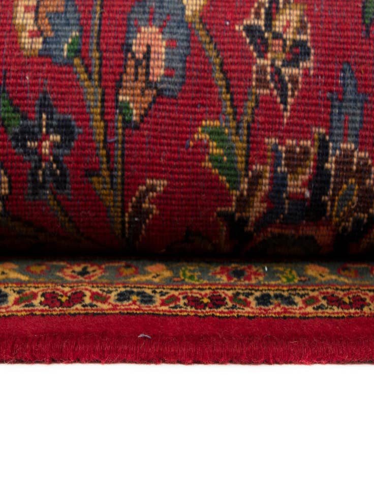 Detail image of  9' 7 x 12' 10  Hand Knotted Kashan Persian Wool Rug