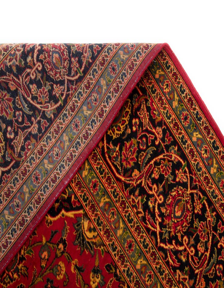 Detail image of  9' 7 x 12' 10  Hand Knotted Kashan Persian Wool Rug