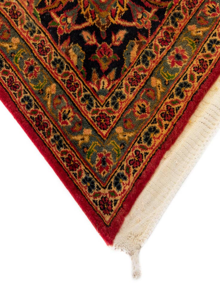 Detail image of  9' 7 x 12' 10  Hand Knotted Kashan Persian Wool Rug