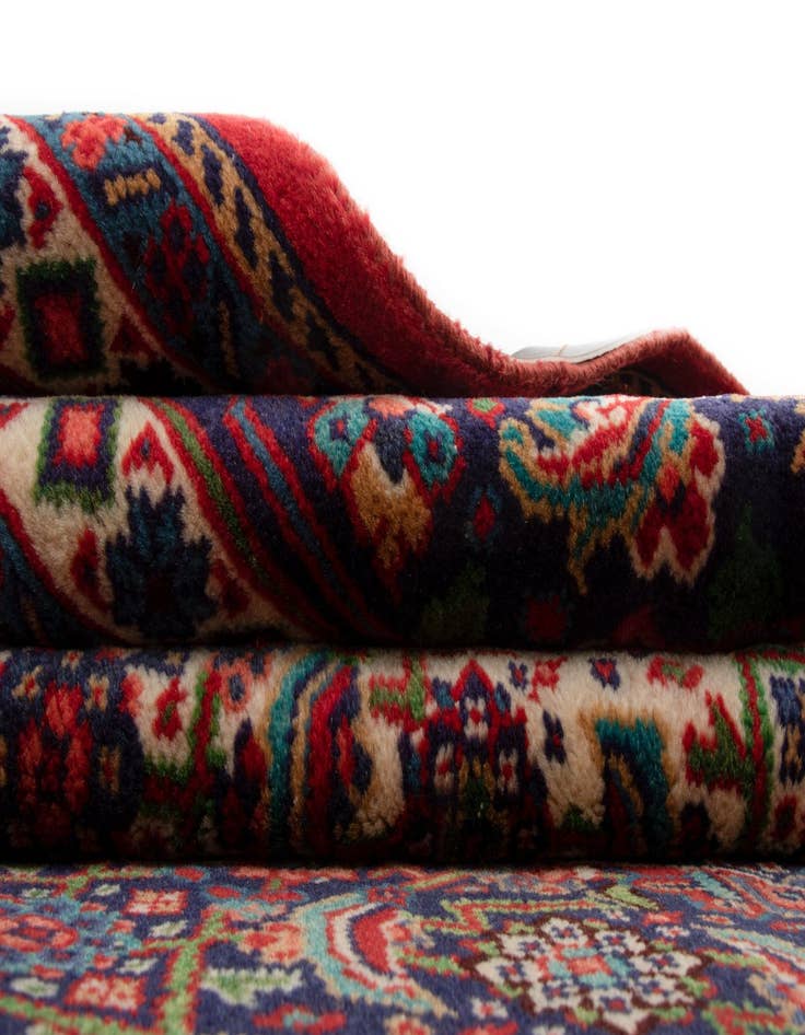 Detail image of  6' 11 x 10' 8  Hand Knotted Kashan Persian Wool Rug