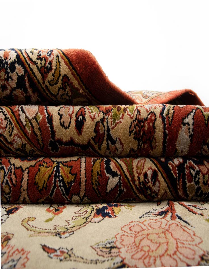 Detail image of  8' 6 x 11' 7  Hand Knotted Kashan Persian Rug