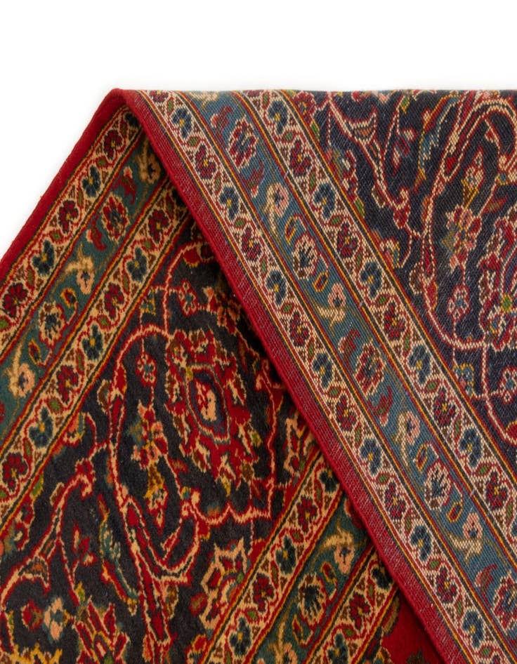 Detail image of  8' 3 x 11' 5  Hand Knotted Kashan Persian Wool Rug