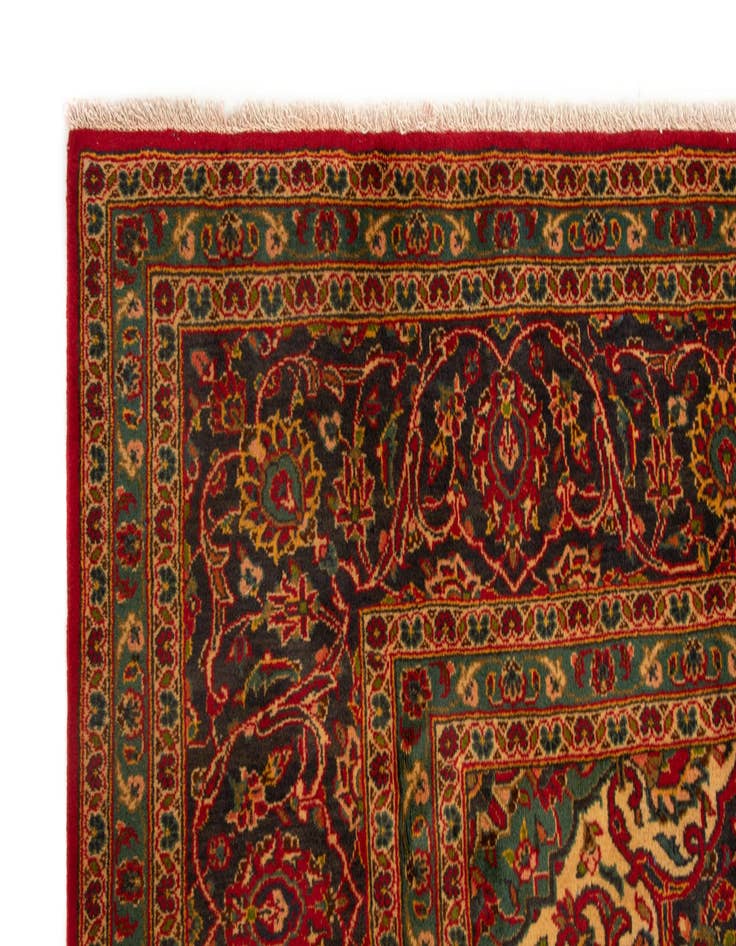 Detail image of  8' 3 x 11' 5  Hand Knotted Kashan Persian Wool Rug