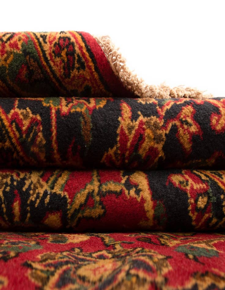 Detail image of  8' 1 x 11' 11  Hand Knotted Kashan Persian Wool Rug