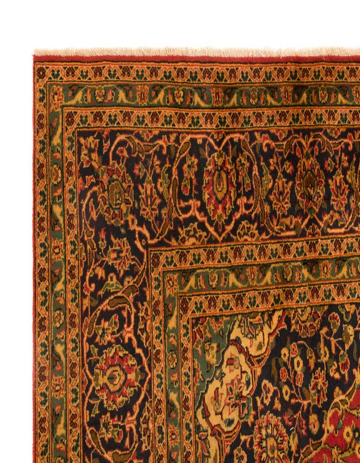 Detail image of  8' 1 x 11' 11  Hand Knotted Kashan Persian Wool Rug