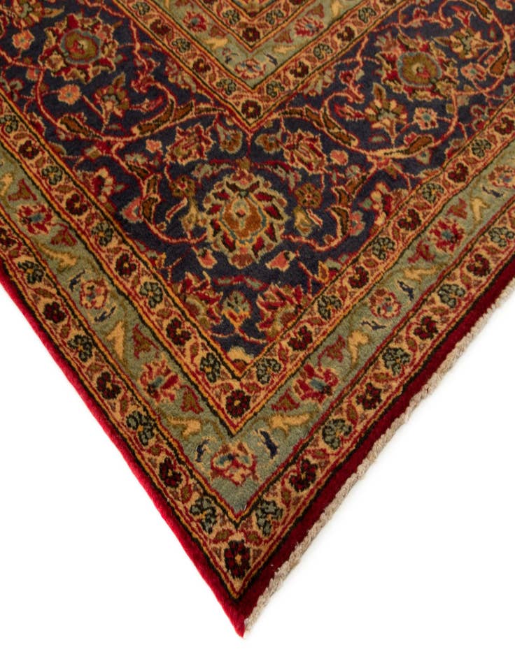 Detail image of  8' 3 x 12' 2  Hand Knotted Kashan Persian Wool Rug