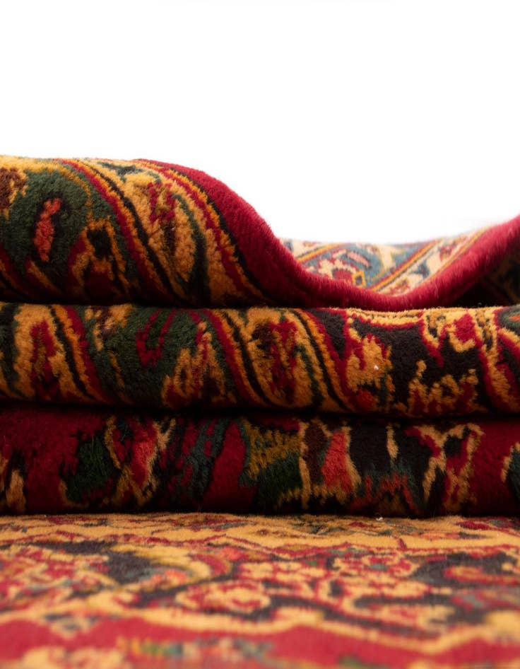 Detail image of  7' 10 x 11' 8  Hand Knotted Kashan Persian Wool Rug