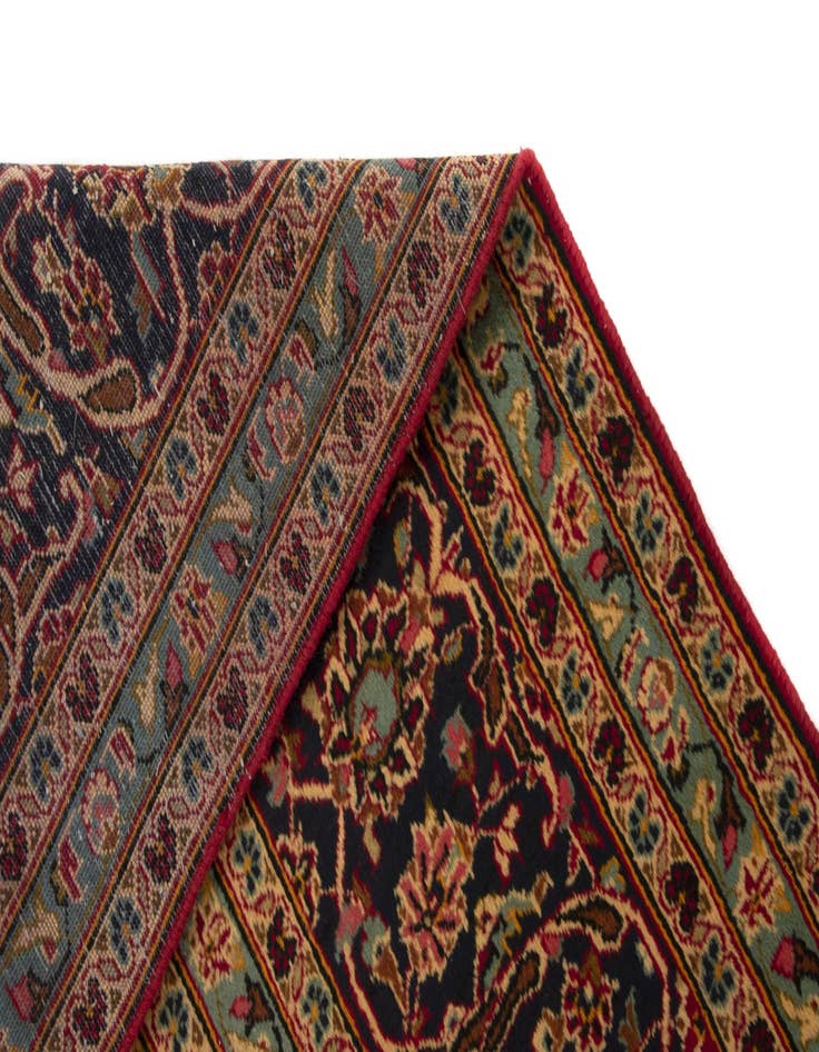 Detail image of  9' 4 x 13' 5  Hand Knotted Kashan Persian Wool Rug