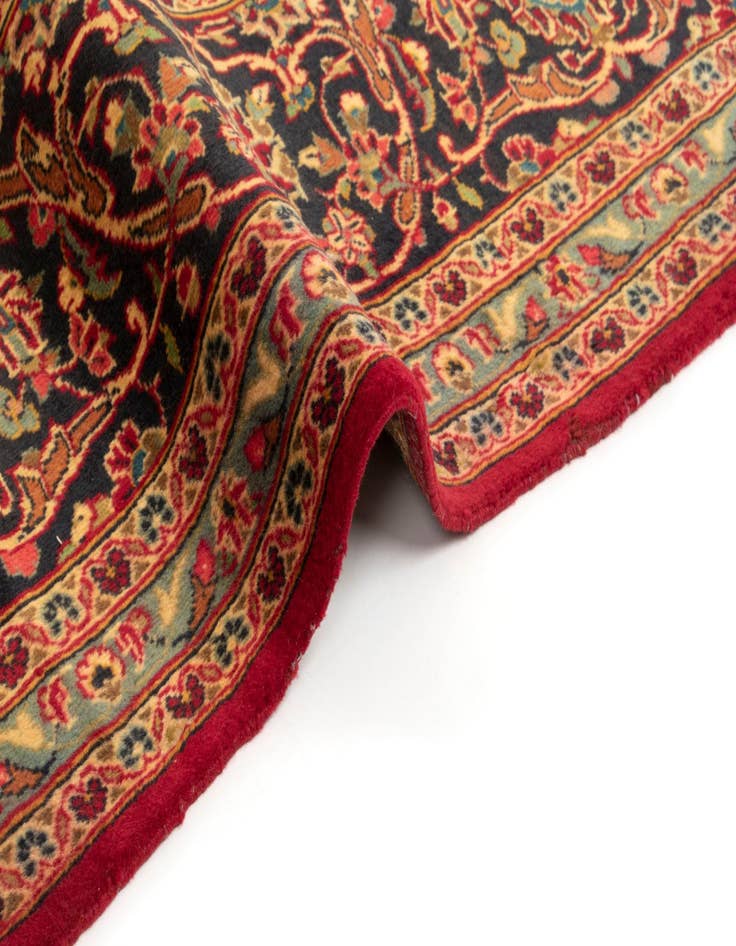 Detail image of  9' 7 x 12' 2  Hand Knotted Kashan Persian Wool Rug