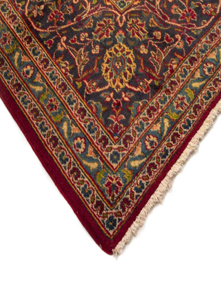 Detail image of  9' 11 x 13' 3  Hand Knotted Kashan Persian Rug