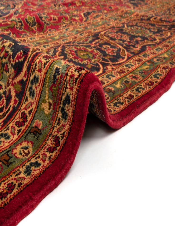 Detail image of  9' 7 x 13' 5  Hand Knotted Kashan Persian Wool Rug