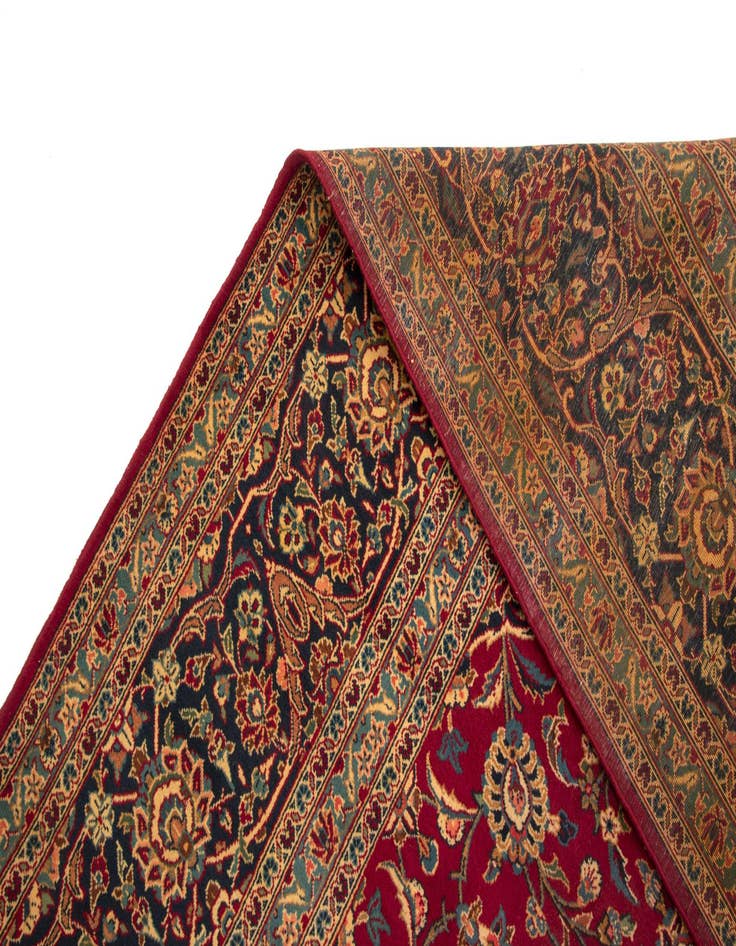 Detail image of  10' 6 x 14'  Hand Knotted Kashan Persian Wool Rug