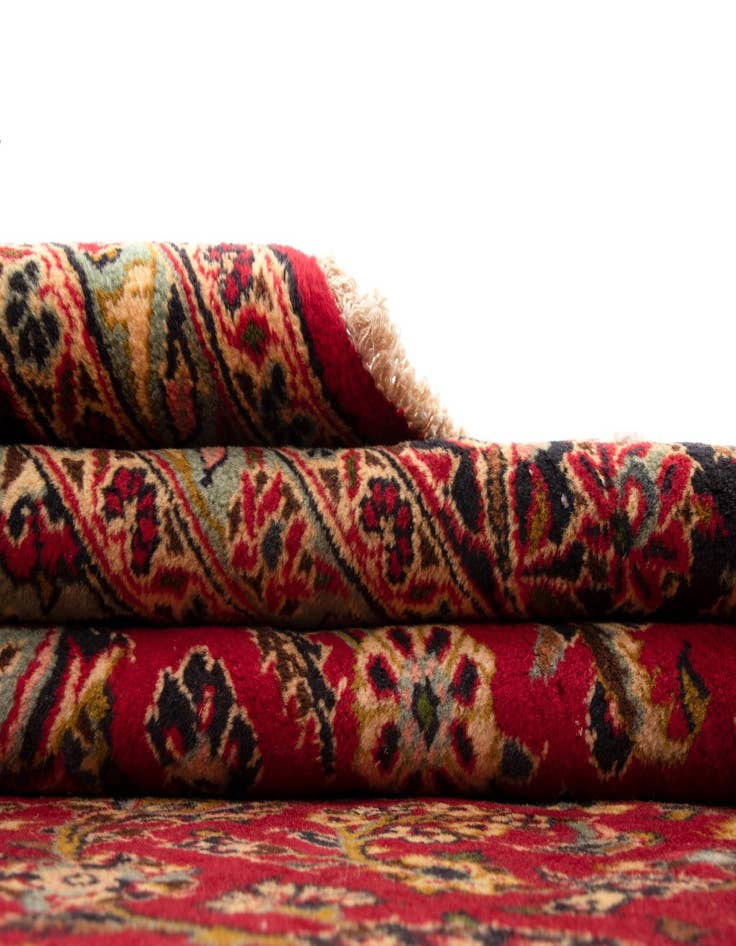 Detail image of  9' 7 x 12' 11  Hand Knotted Kashan Persian Wool Rug