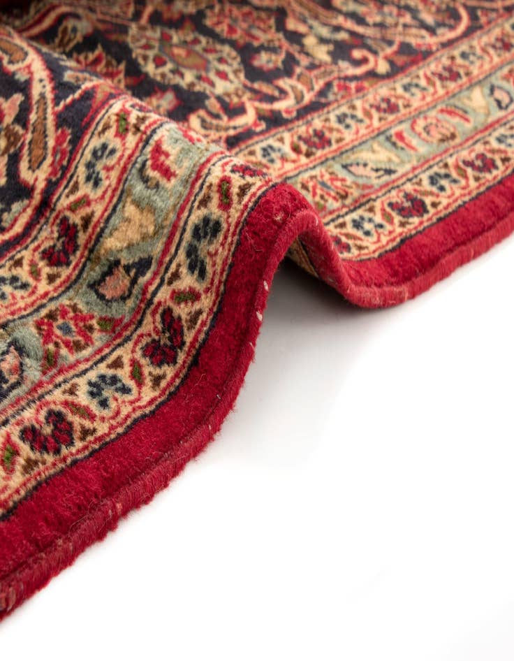 Detail image of  9' 7 x 12' 11  Hand Knotted Kashan Persian Wool Rug