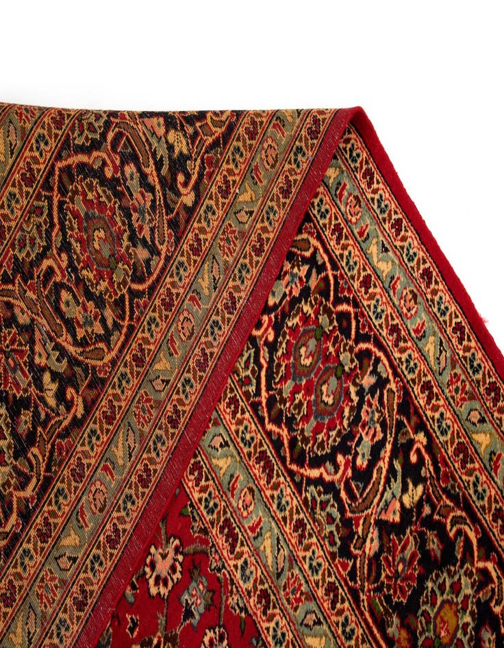 Detail image of  9' 7 x 12' 11  Hand Knotted Kashan Persian Wool Rug