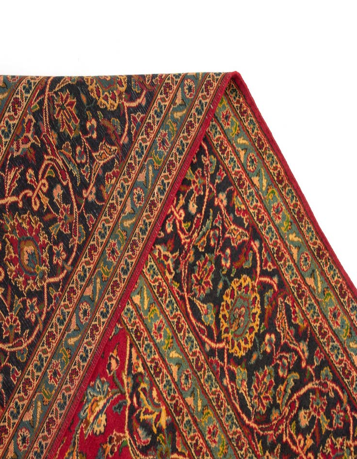 Detail image of  9' 5 x 12' 10  Hand Knotted Kashan Persian Rug