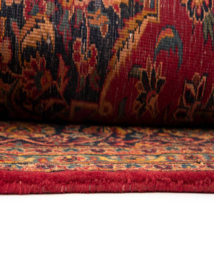 Detail image of  9' 9 x 12' 10  Hand Knotted Kashan Persian Rug