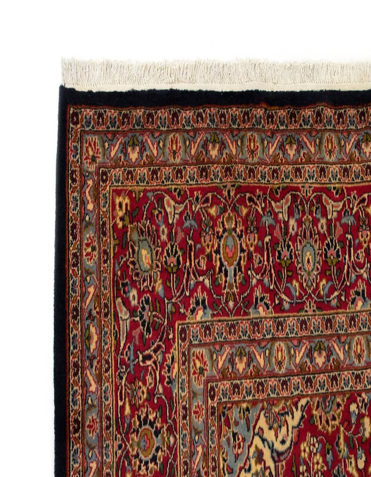 Detail image of  9' 7 x 13' 2  Hand Knotted Kashan Persian Rug