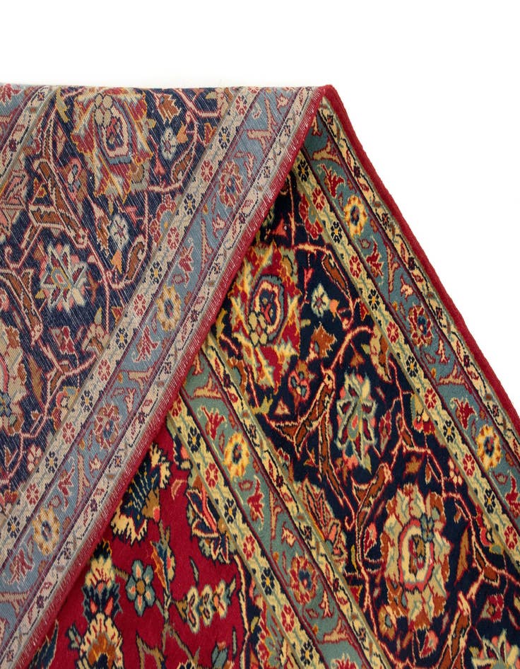 Detail image of  9' 7 x 13' 1  Hand Knotted Kashan Persian Wool Rug