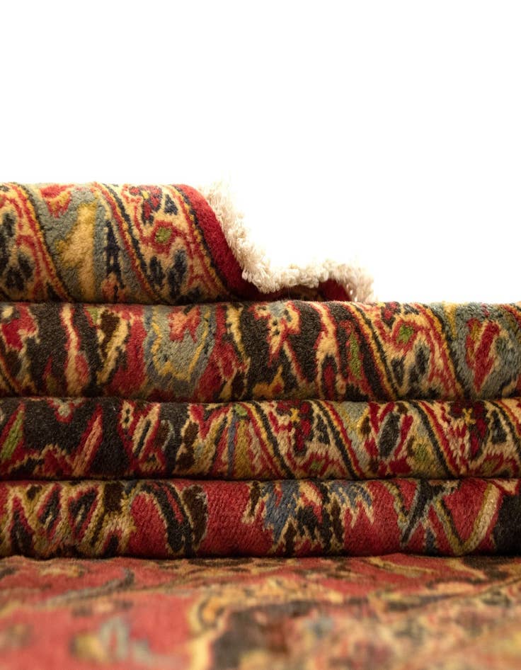 Detail image of  8' 2 x 12' 6  Hand Knotted Kashan Persian Wool Rug