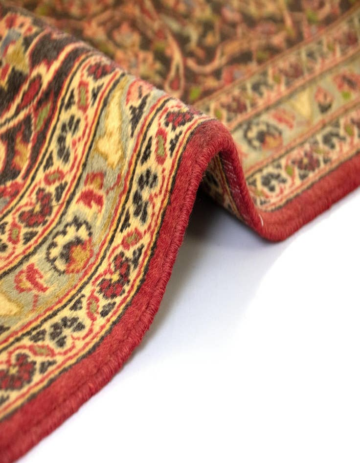 Detail image of  8' 2 x 12' 6  Hand Knotted Kashan Persian Wool Rug