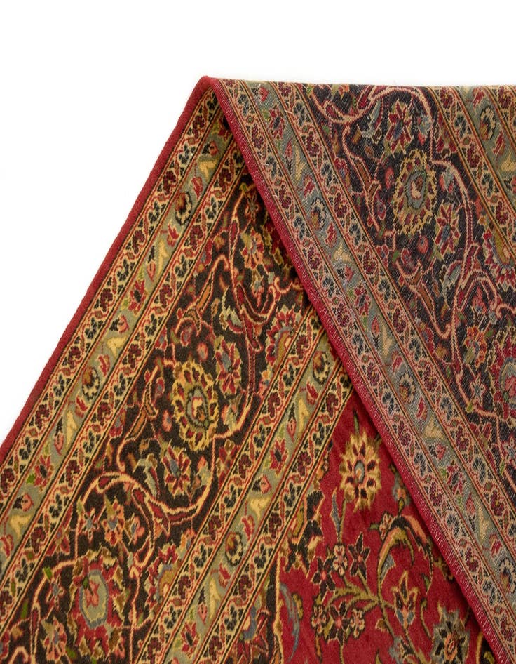 Detail image of  8' 2 x 12' 6  Hand Knotted Kashan Persian Wool Rug