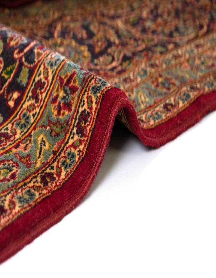 Detail image of  9' 11 x 12' 10  Hand Knotted Kashan Persian Wool Rug