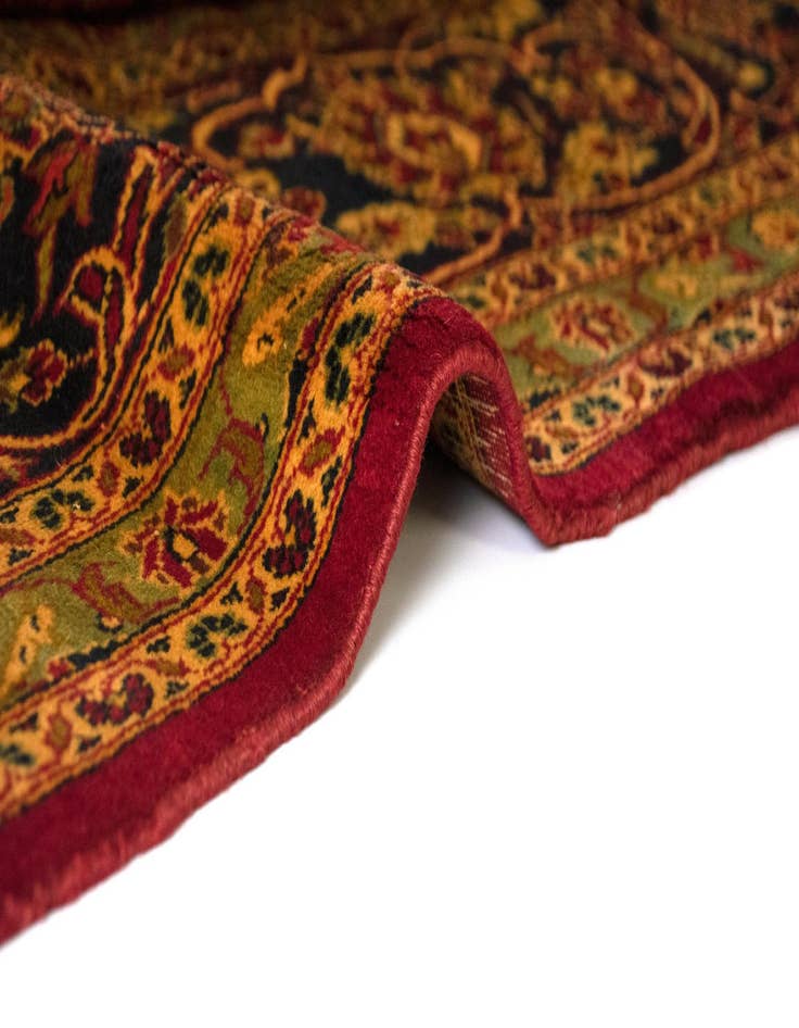 Detail image of  9' 5 x 14' 2  Hand Knotted Kashan Persian Wool Rug