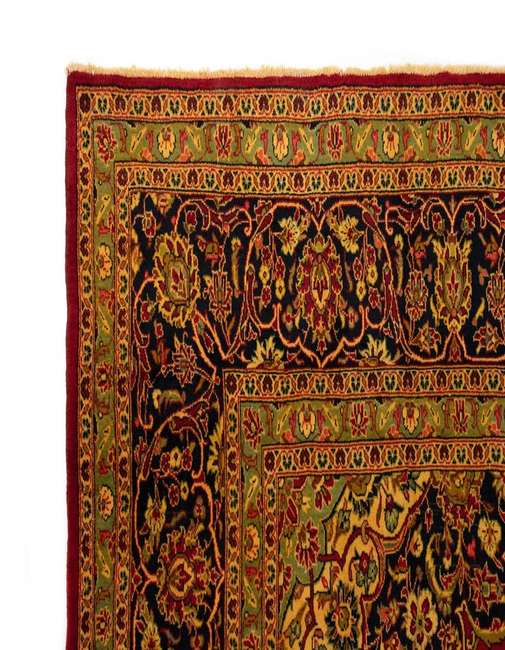 Detail image of  9' 5 x 14' 2  Hand Knotted Kashan Persian Wool Rug