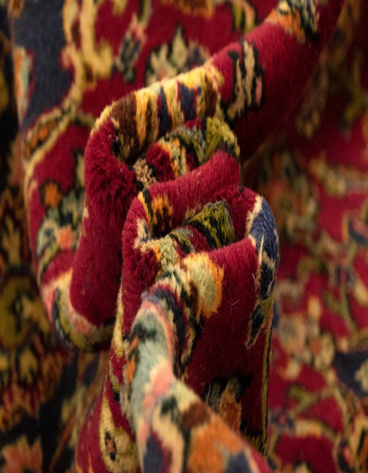 Detail image of  8' 4 x 12' 6  Hand Knotted Kashan Persian Wool Rug