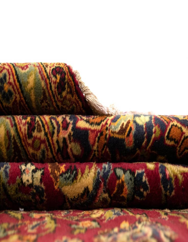 Detail image of  8' 4 x 12' 6  Hand Knotted Kashan Persian Wool Rug