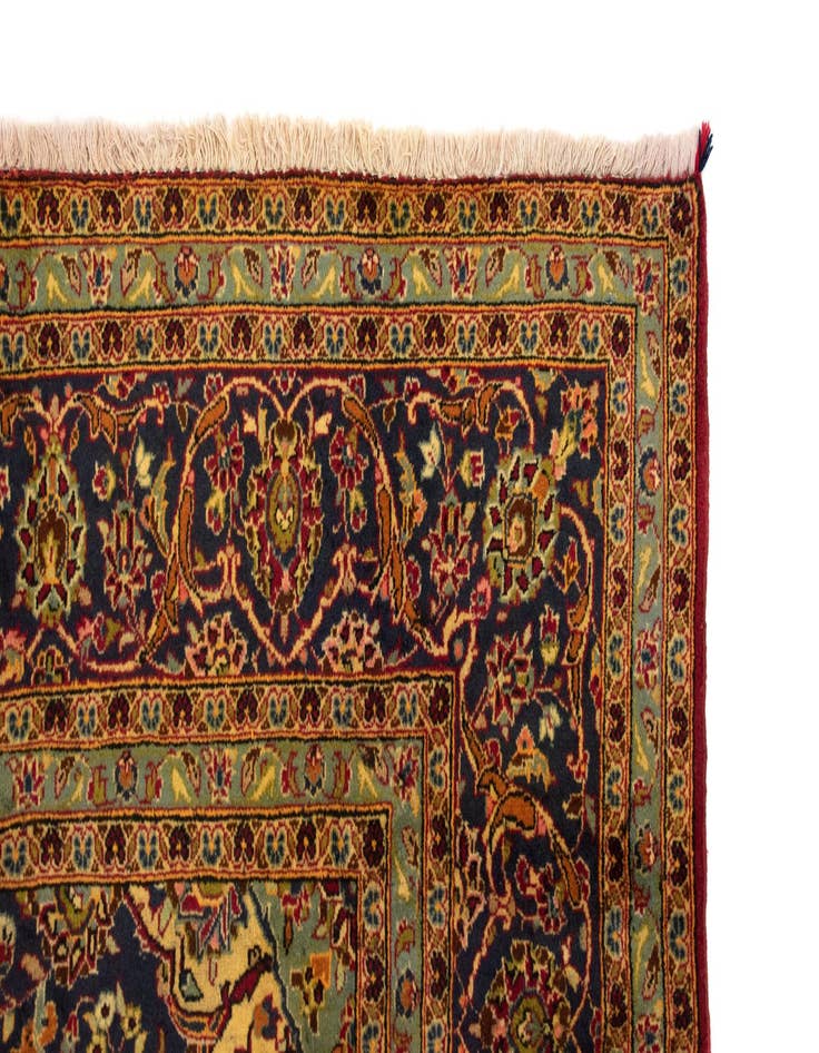 Detail image of  8' 4 x 12' 6  Hand Knotted Kashan Persian Wool Rug