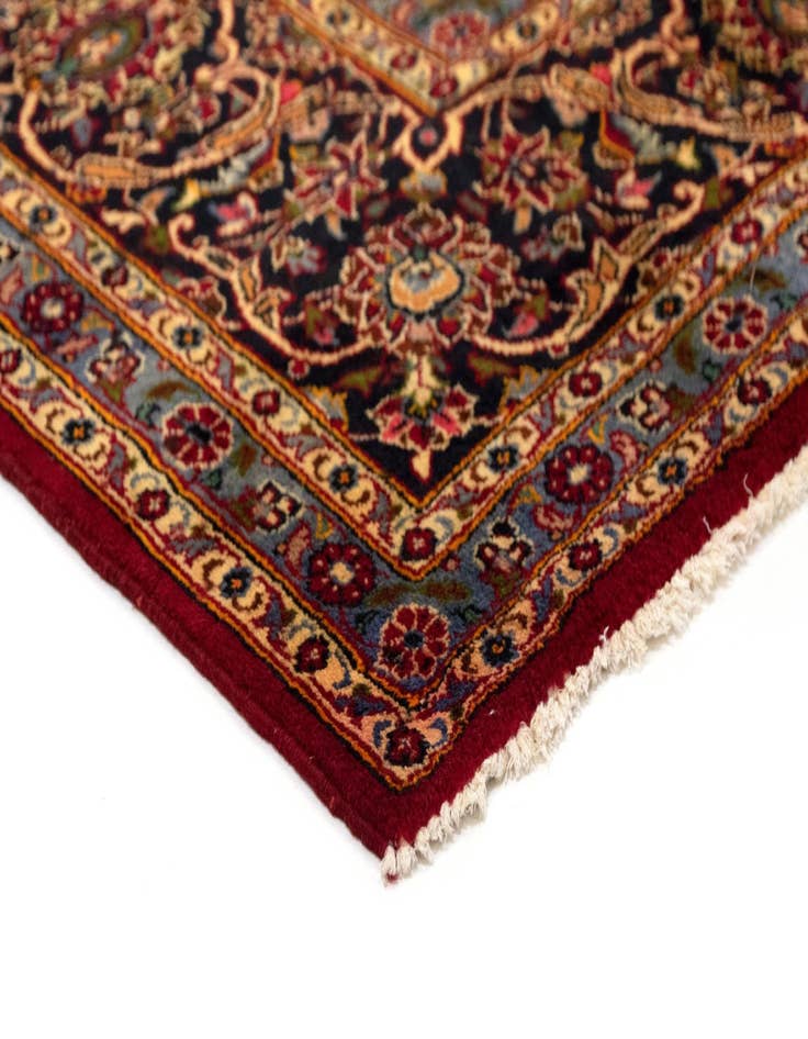 Detail image of  9' 9 x 13' 3  Hand Knotted Kashan Persian Wool Rug