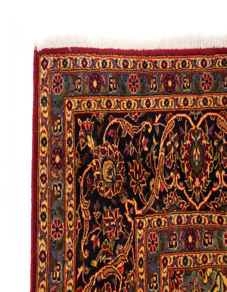 Detail image of  9' 9 x 13' 3  Hand Knotted Kashan Persian Wool Rug