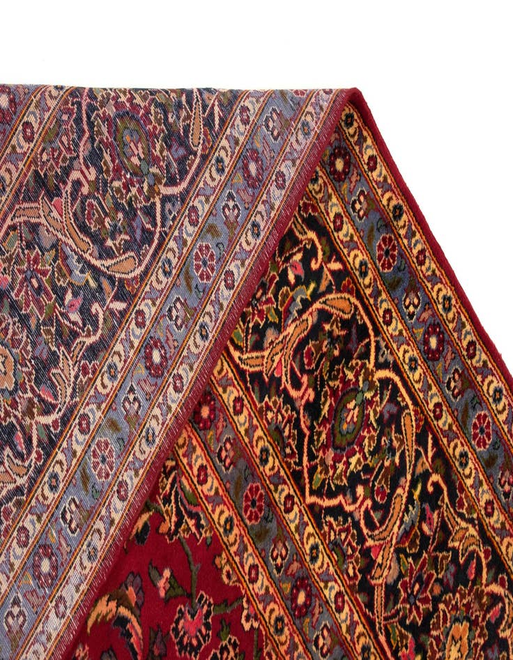 Detail image of  9' 9 x 13' 3  Hand Knotted Kashan Persian Wool Rug