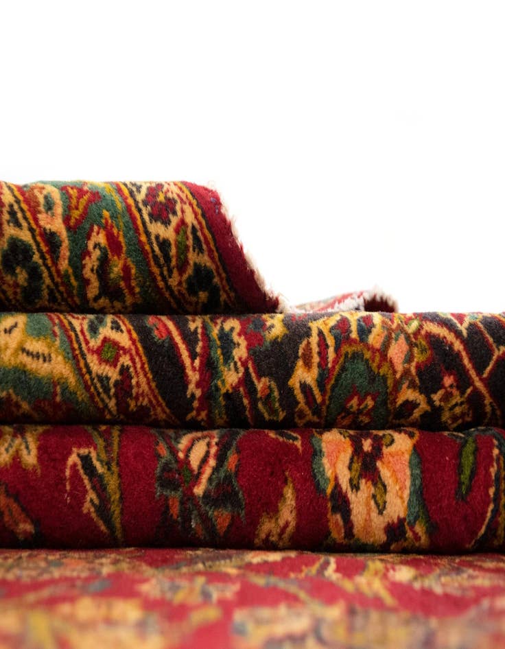 Detail image of  9' 7 x 13' 1  Hand Knotted Kashan Persian Wool Rug