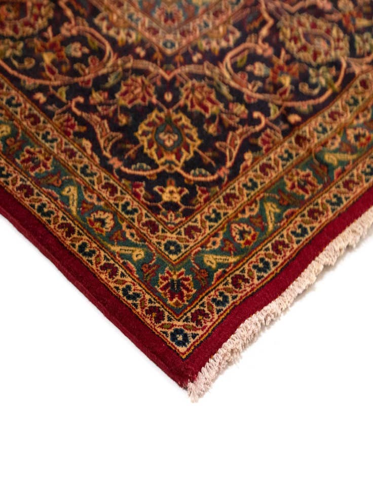 Detail image of  9' 7 x 13' 1  Hand Knotted Kashan Persian Wool Rug