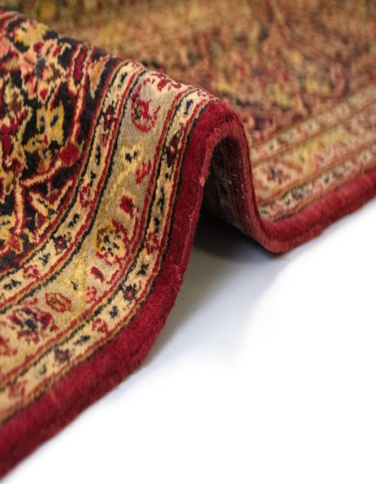 Detail image of  6' 8 x 9' 10  Hand Knotted Kashan Persian Wool Rug