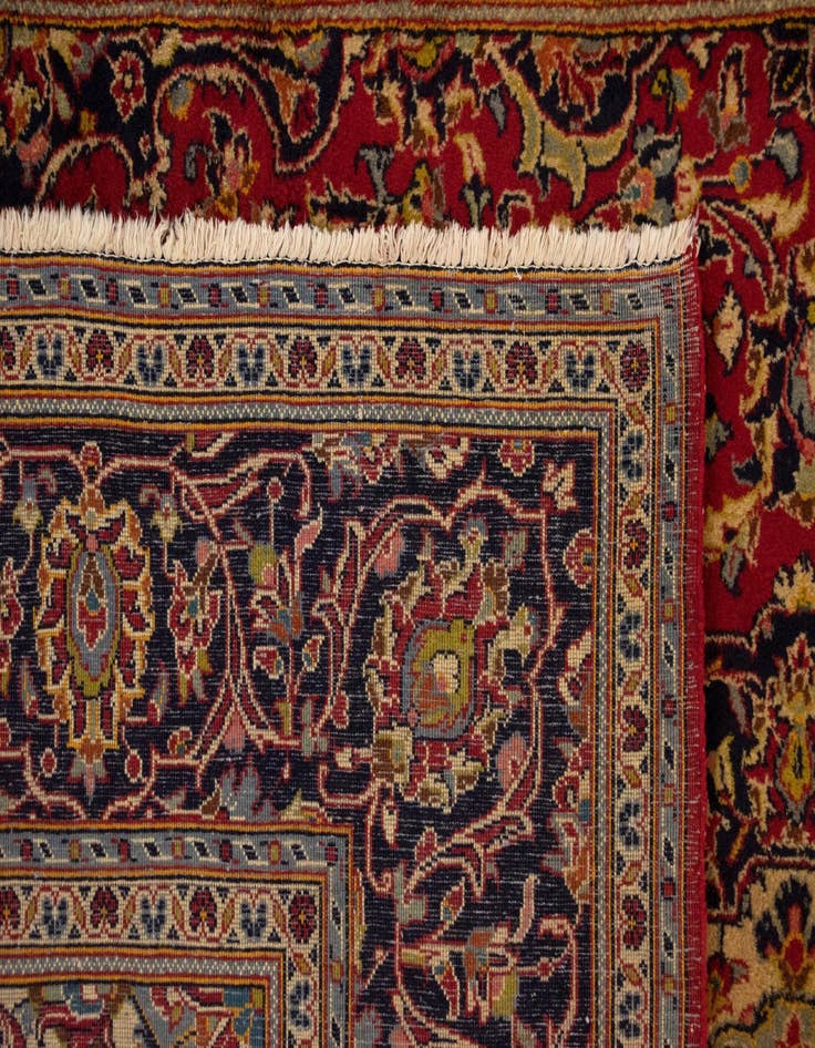 Detail image of  6' 6 x 9' 11 Kashan Wool Rug