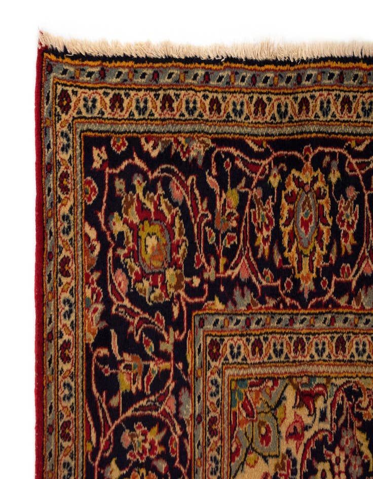 Detail image of  6' 6 x 9' 11 Kashan Wool Rug