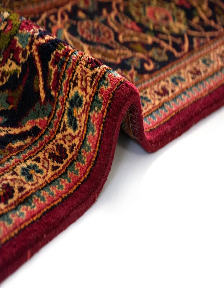 Detail image of  7' 10 x 12'  Hand Knotted Kashan Persian Wool Rug