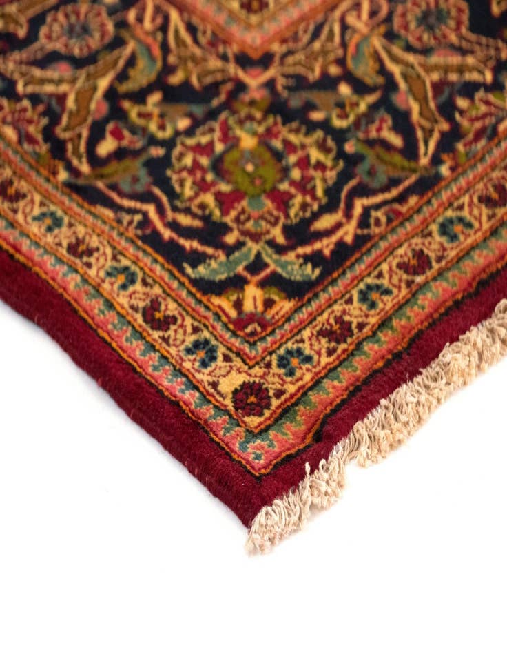 Detail image of  7' 10 x 12'  Hand Knotted Kashan Persian Wool Rug