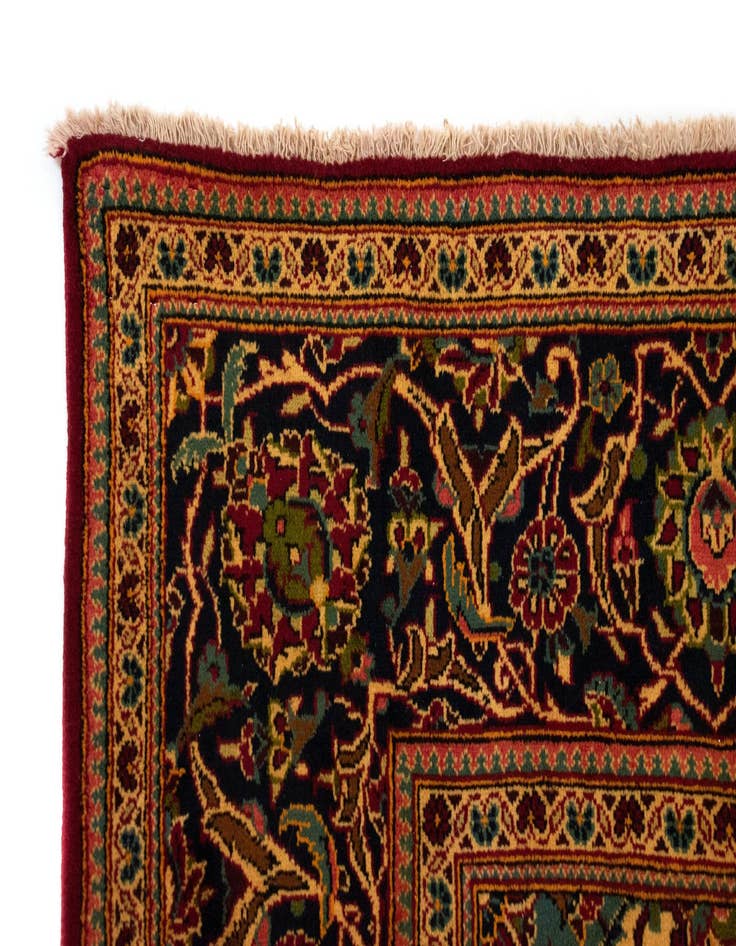 Detail image of  7' 10 x 12'  Hand Knotted Kashan Persian Wool Rug